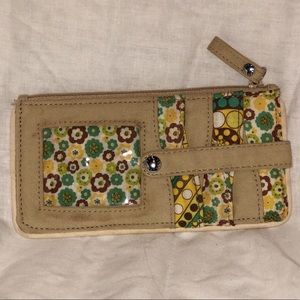 Vera Bradley ID Credit Card Wallet Lemon Drop